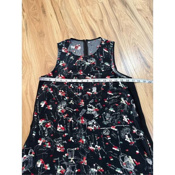 Miao Ran Printed & Embroidered Dress in Black fit XS/S - Picture 8 of 14